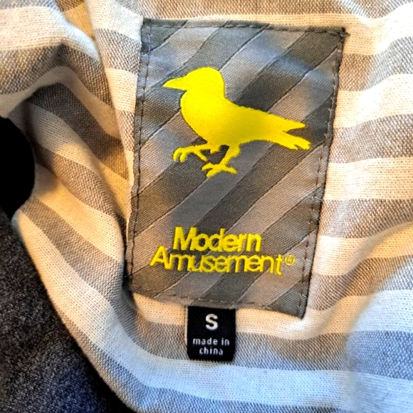 Modern Amusement Gray Colorbock Pea Coat Size Small - Picture 5 of 7